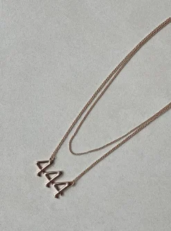 Princess Polly 444 Angel Necklace  Gold Flash Sale