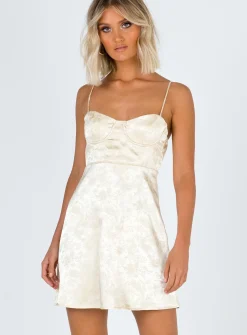 Princess Polly Pop Mini Dress   Champagne Cheap