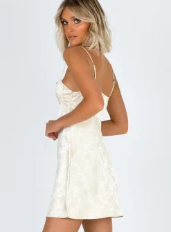 Princess Polly Pop Mini Dress   Champagne Cheap