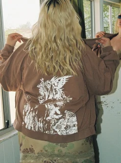 Princess Polly Aaa Bomber Jacketcurve   Brown Sale