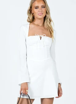 Princess Polly Aalyah Corset Mini Dress  White Hot