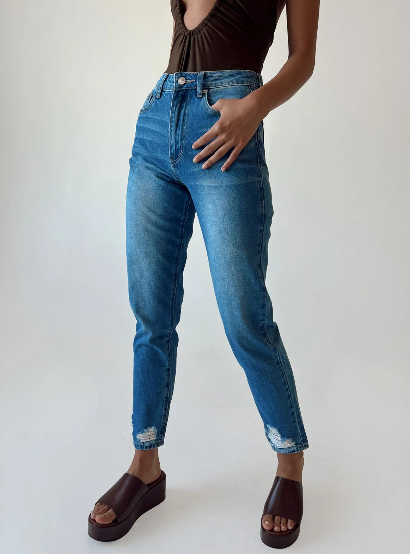 Princess Polly Abarca Straight Legjeans Denim Online