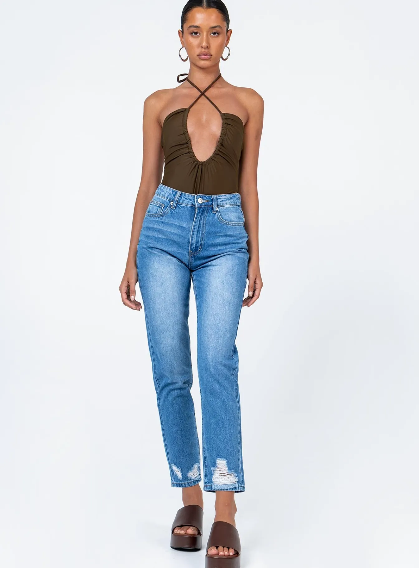 Princess Polly Abarca Straight Legjeans Denim Online