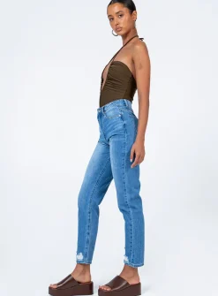 Princess Polly Abarca Straight Legjeans Denim Online