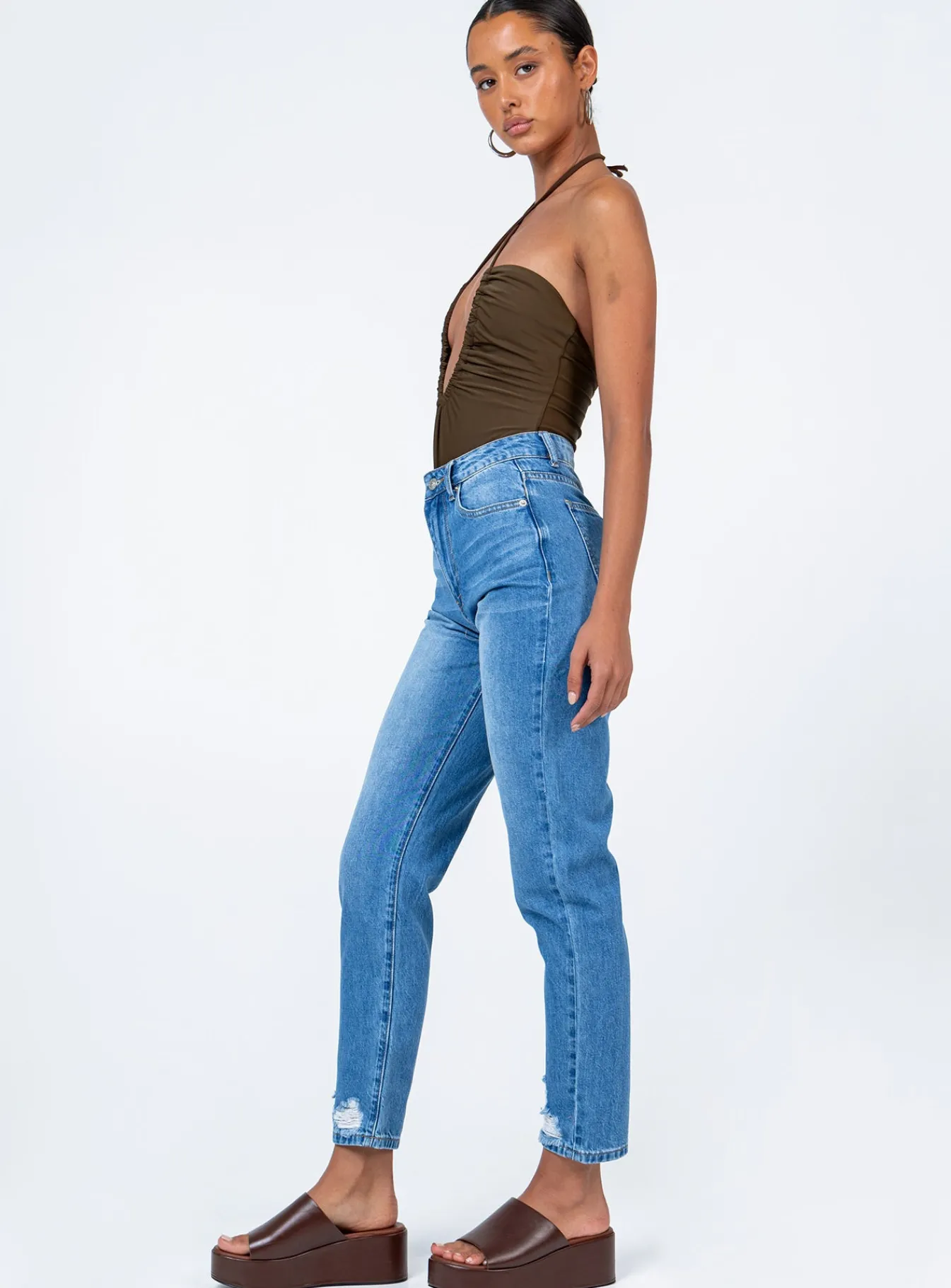Princess Polly Abarca Straight Legjeans Denim Online