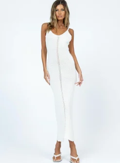 Princess Polly Abigail Midi Dress  Cream Cheap