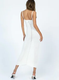 Princess Polly Abigail Midi Dress  Cream Cheap