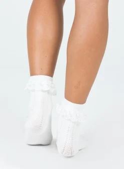 Princess Polly Ackie Socks White Fashion