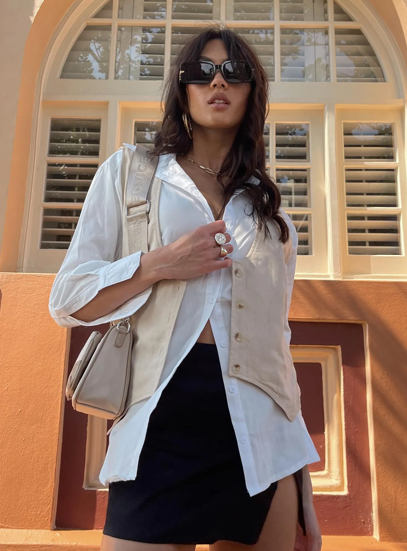 Princess Polly Adalia Shirt White Hot