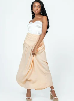 Princess Polly Adelaide Maxi Skirt  Beige Cheap