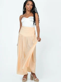 Princess Polly Adelaide Maxi Skirt Beige Cheap