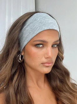 Princess Polly Adelina Knit Headband  Grey Marle Hot
