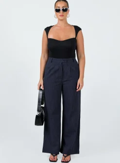 Princess Polly Adkins Pants  Navy Best