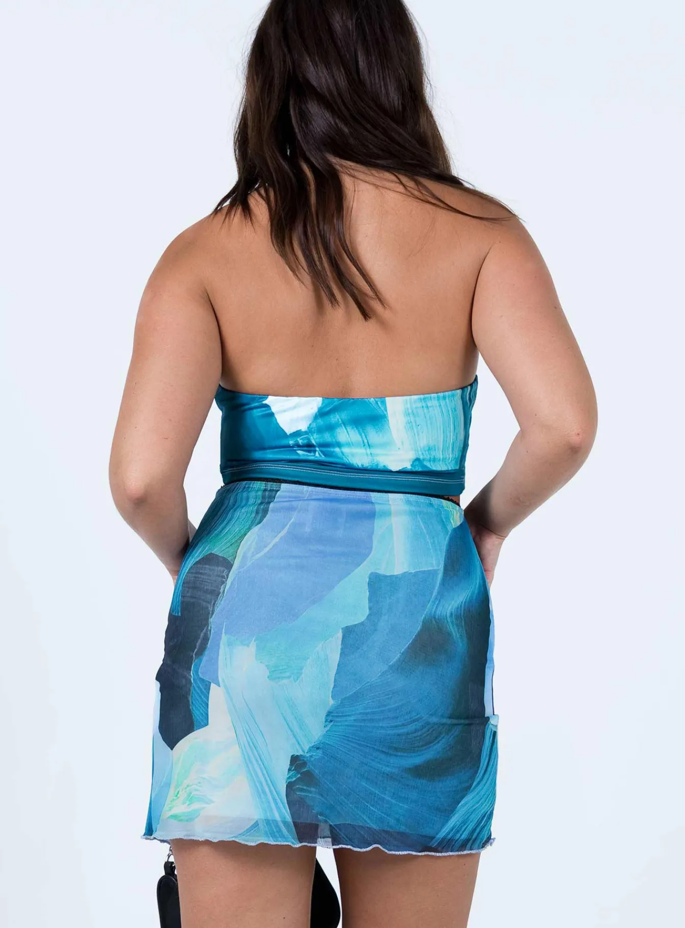 Princess Polly Adyn Mini Skirt Blue Online