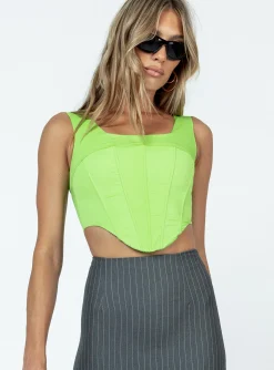 Princess Polly Aisha Corset  Green Cheap