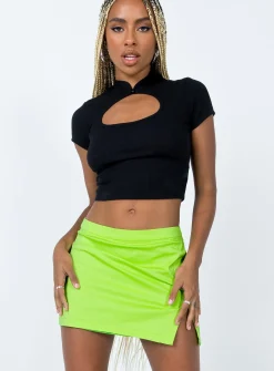 Princess Polly Aisha Mini Skirt  Green Outlet