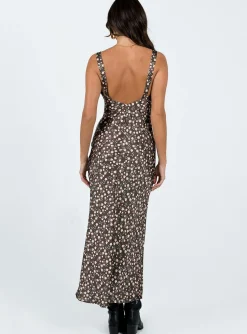 Princess Polly Akila Maxi Dressfloral   Brown Cheap