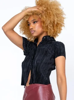 Princess Polly Akira Shirt Black Cheap