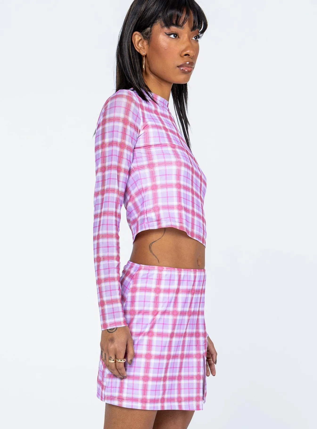 Princess Polly Alana Long Sleeve Set/ Purple Pink Best Sale