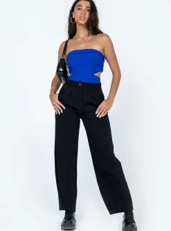 Princess Polly Alaska Strapless Bodysuit  Blue Flash Sale