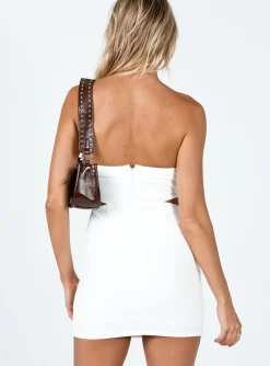 Princess Polly Alaska Strapless Mini Dress  White Cheap