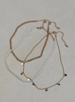 Princess Polly Alatorre Necklace Set  Multi Cheap