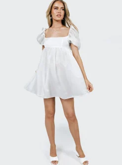 Princess Polly Alaya Mini Dress  White Shop