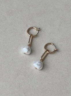 Princess Polly Alda Earrings/ White   Gold Cheap