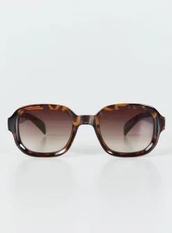 Princess Polly Aldine Sunglasses  Tort Hot