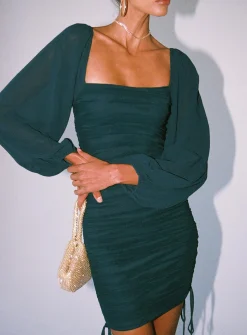 Princess Polly Aleena Mini Dress  Green Hot