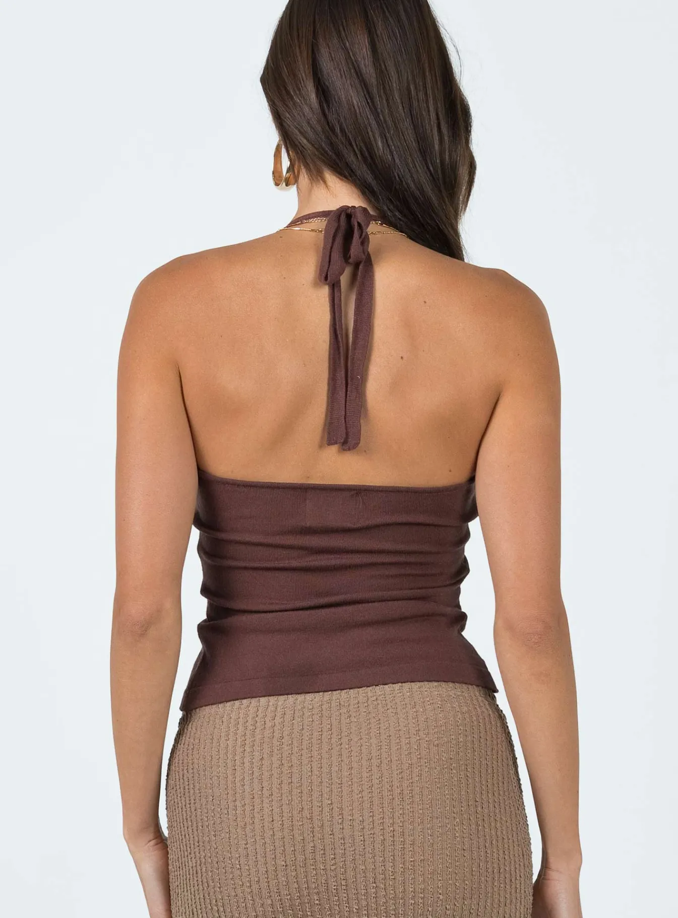 Princess Polly Alessi Top Brown Discount