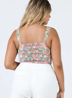 Princess Polly Aleta Topfloral   Pink New
