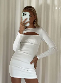 Princess Polly Alexander Mini Dress  White Store