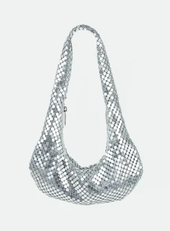Princess Polly Alexanderson Shoulder Bag  Silver Clearance