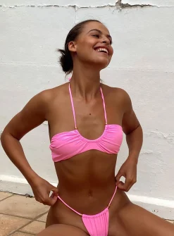Princess Polly Alexis Bikini Top  Pink Shop