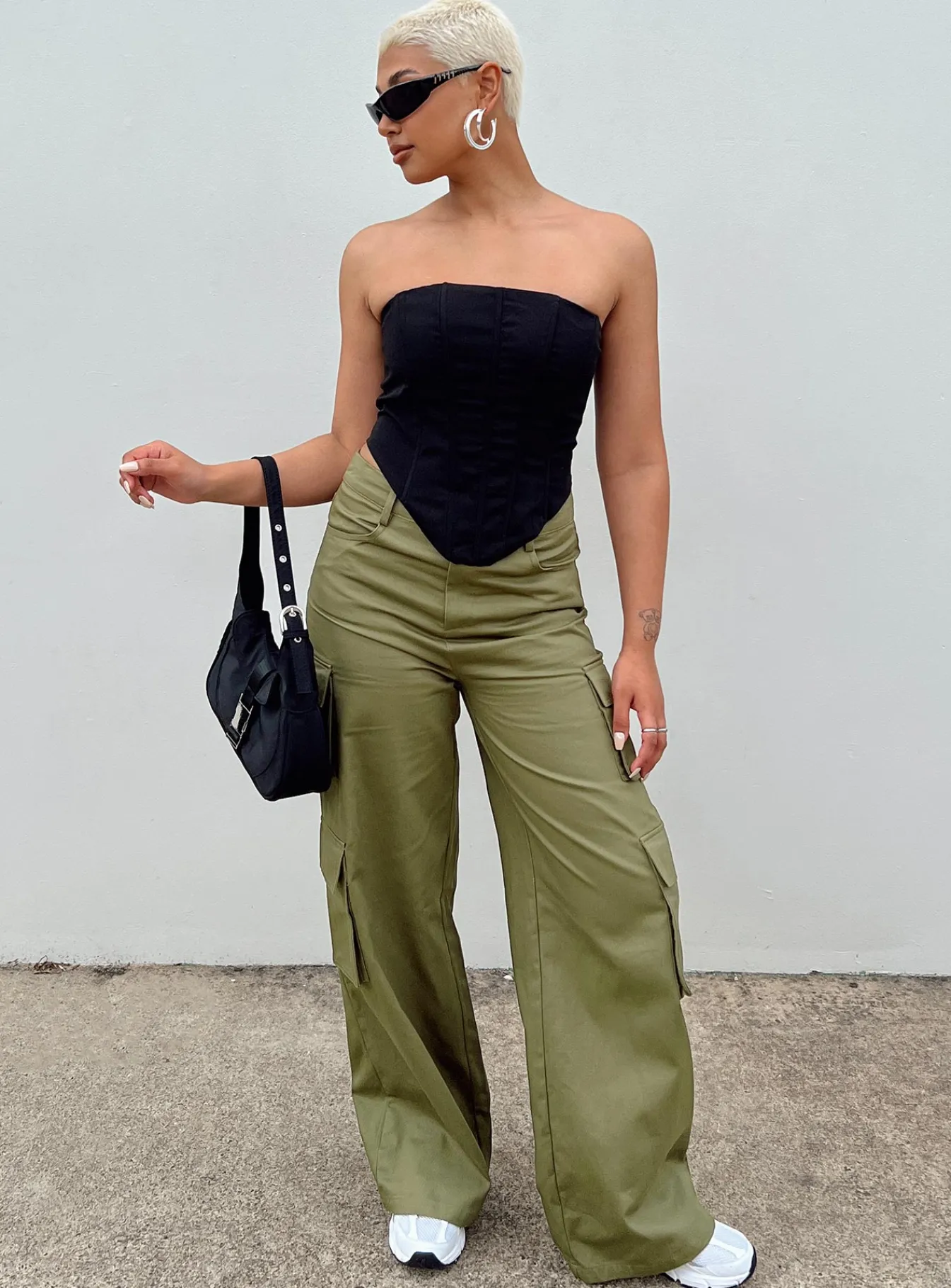 Princess Polly Alexis Cargo Pants Khaki Online