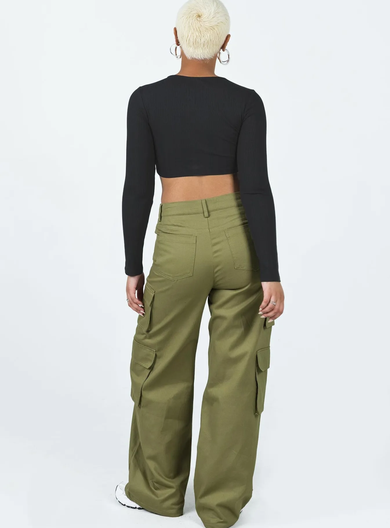 Princess Polly Alexis Cargo Pants Khaki Online