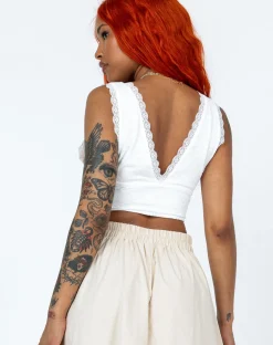 Princess Polly Alford Top  White Online