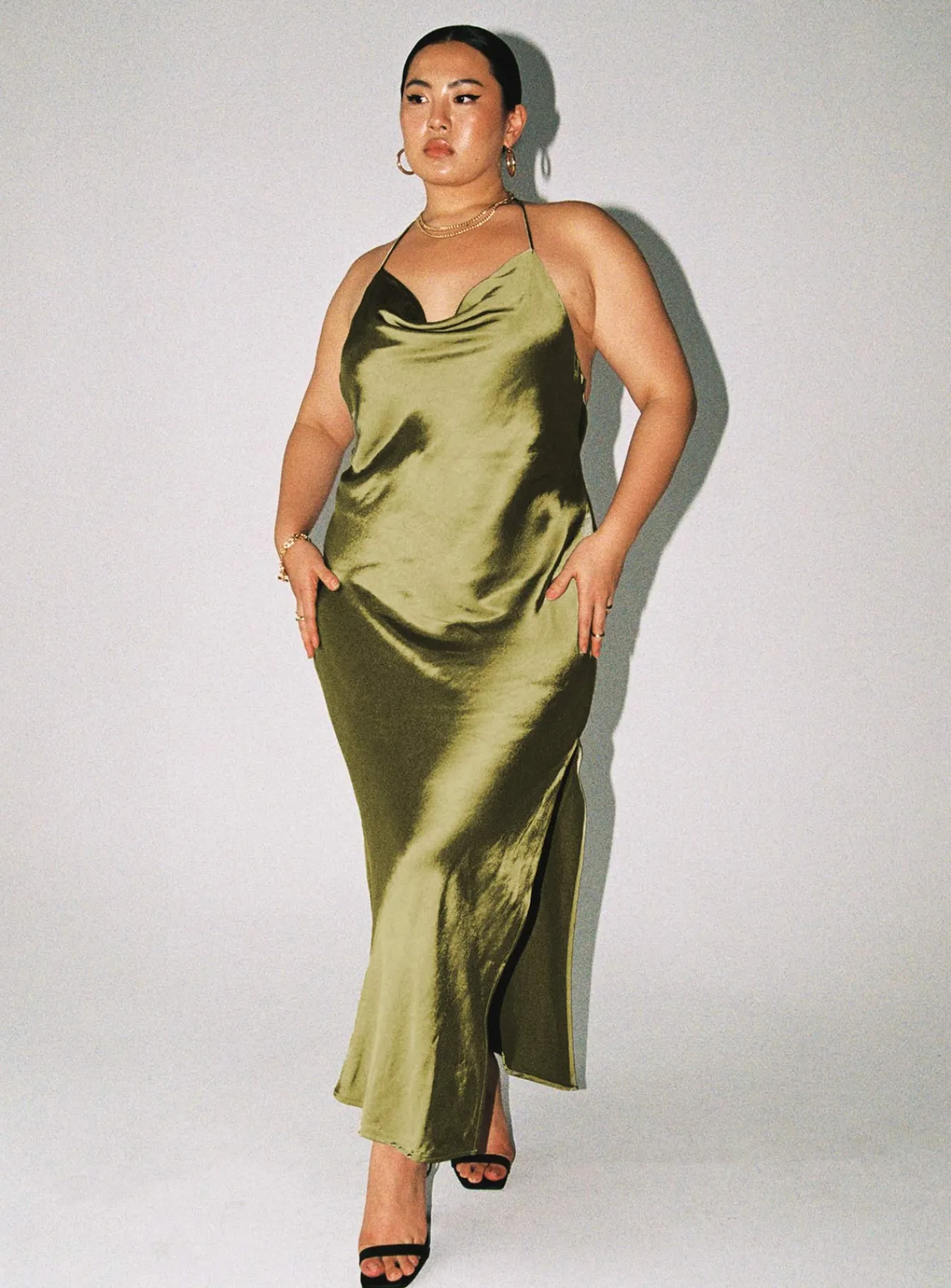 Princess Polly Alissa Maxi Dresscurve Green Flash Sale