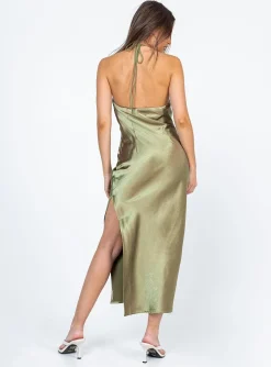 Princess Polly Alissa Midi Dress  Green Cheap