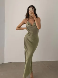 Princess Polly Alissa Midi Dress  Green Cheap