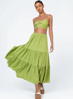 Princess Polly Alissa Set  Green Outlet
