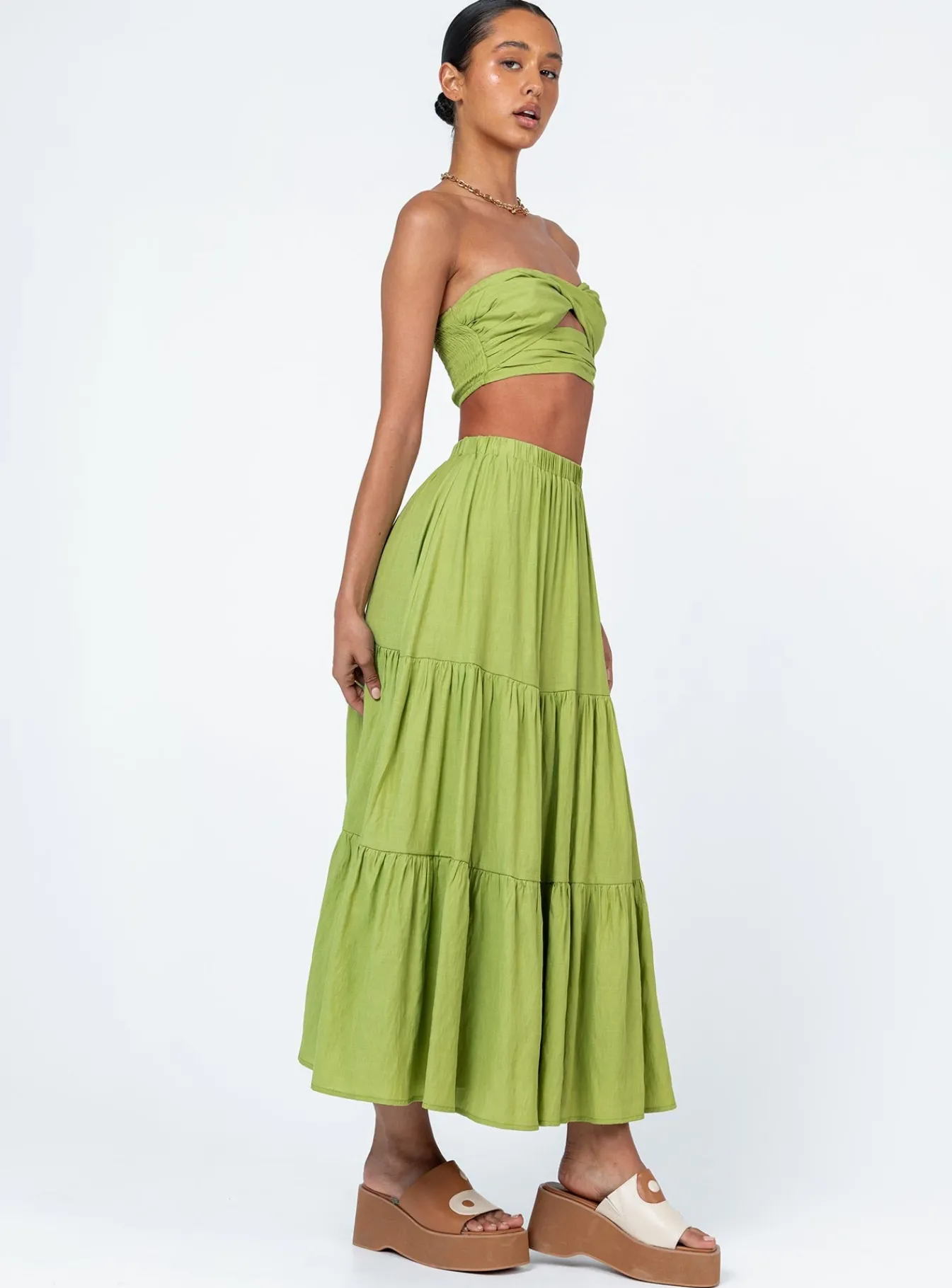 Princess Polly Alissa Set Green Outlet