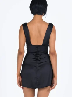 Princess Polly Alita Mini Dress  Black Hot