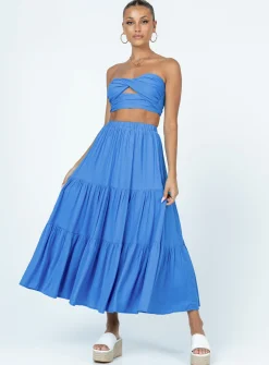 Princess Polly Allie Set  Blue Outlet