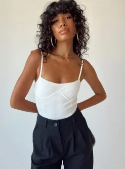 Princess Polly Allred Bodysuit  White Fashion