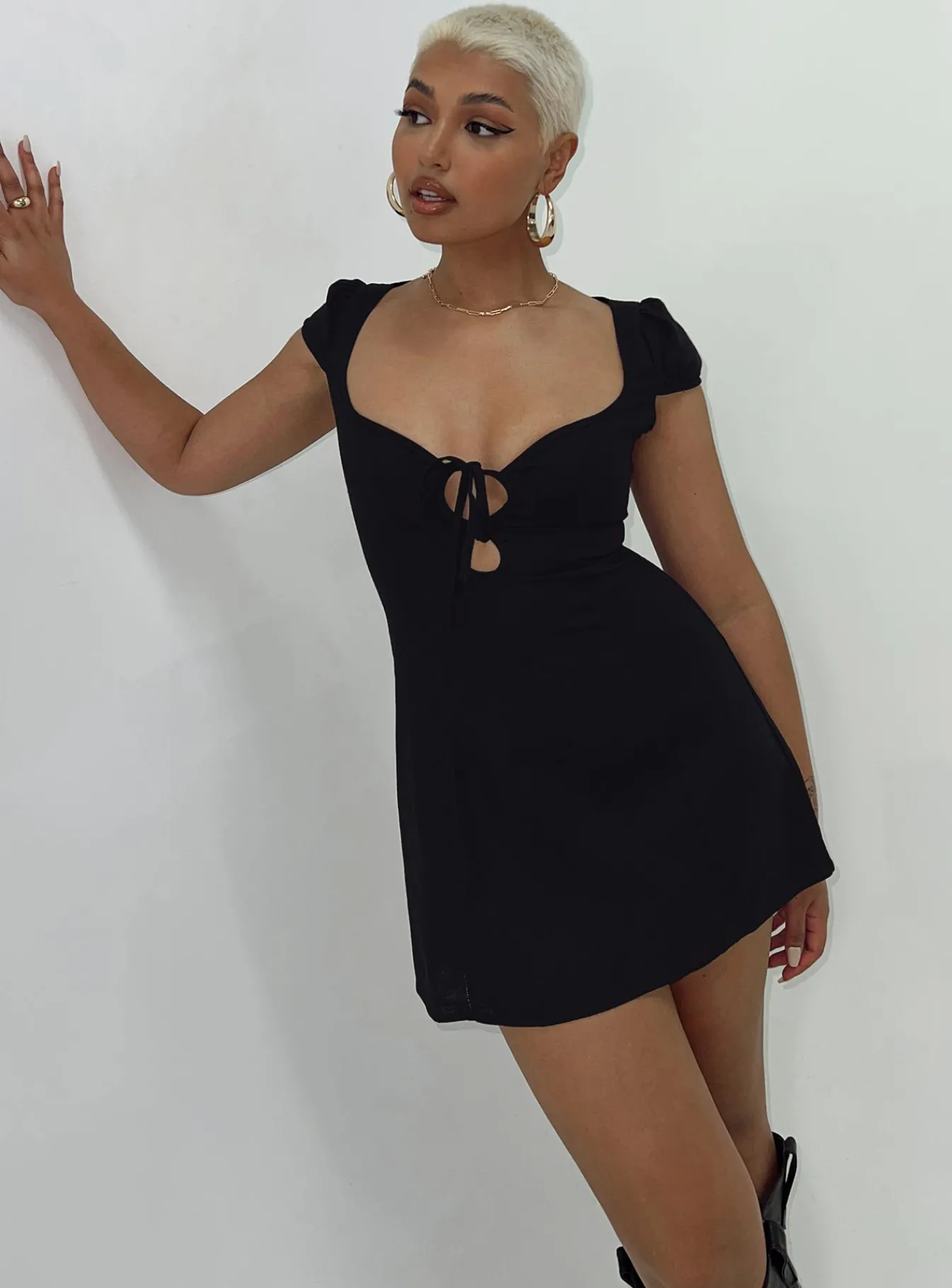 Princess Polly Alora Mini Dress Black Hot
