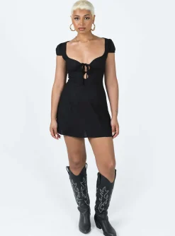Princess Polly Alora Mini Dress Black Hot