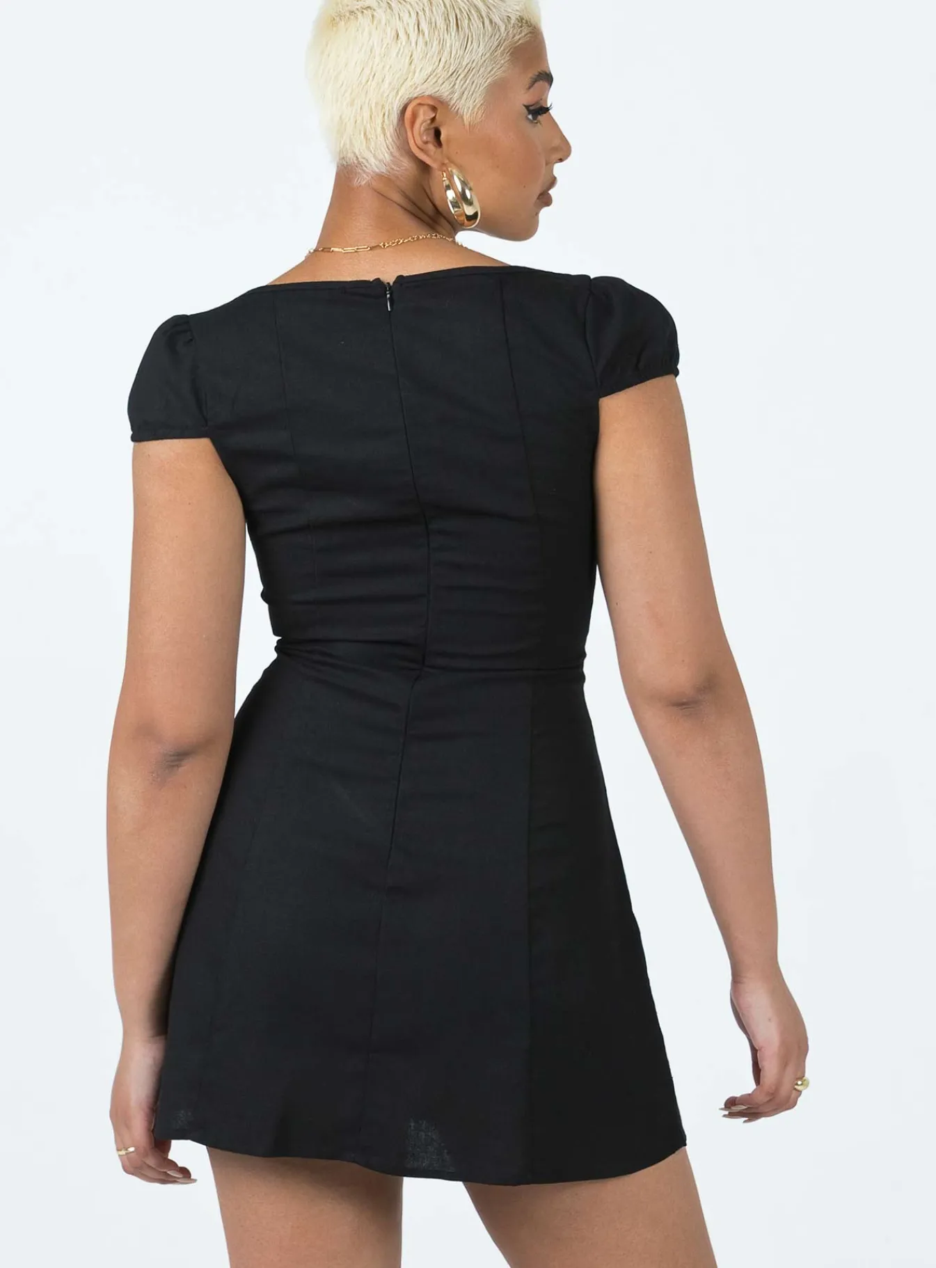 Princess Polly Alora Mini Dress Black Hot