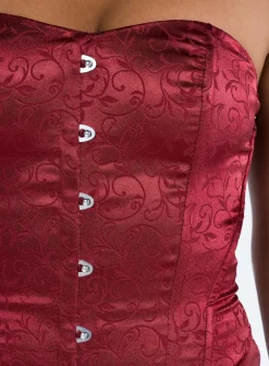Princess Polly Alter Ego Mini Dress Maroon Hot